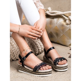 SHELOVET Sandale na platformi crno 2