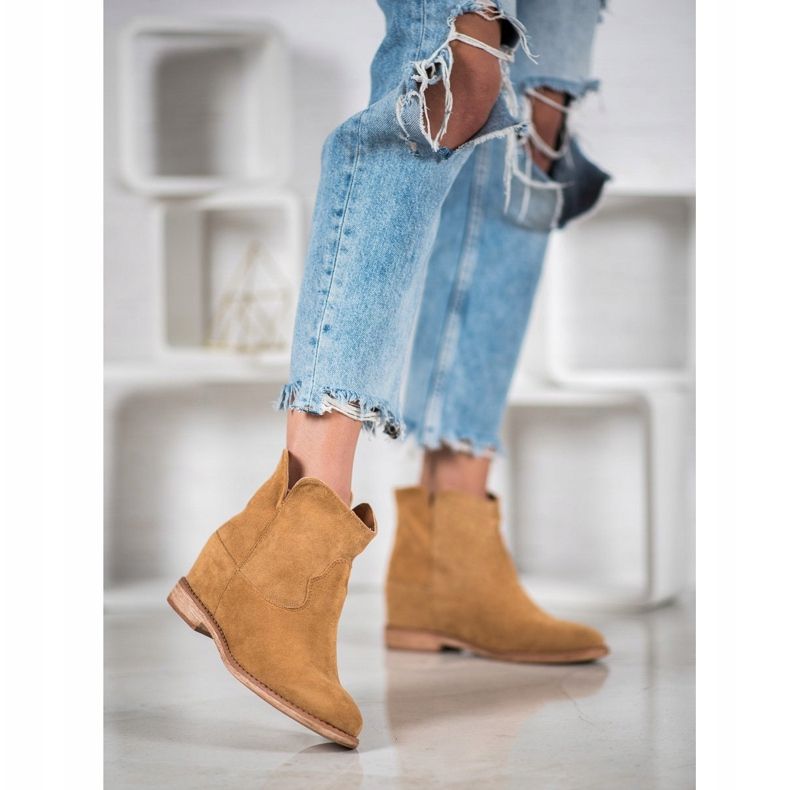 Bella Paris Kaubojske čizme od antilopa smeđa 1