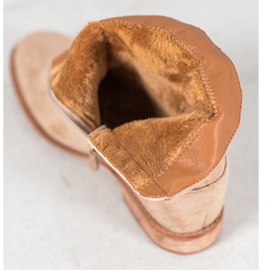 Bella Paris Čizme od antilopa sa kamenčićima bež 1