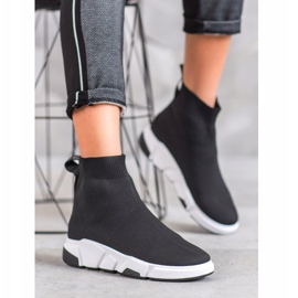 SHELOVET Crne cipele koje klize crna 1