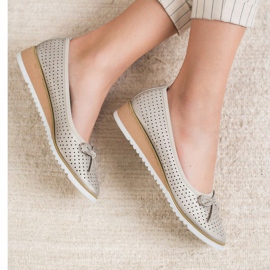 Goodin Ažurne pumpe s klinom zlatni 2