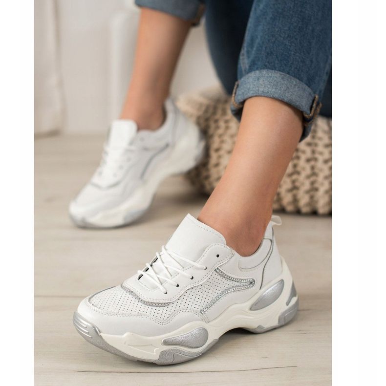 Goodin Kožne tenisice bijela višebojan 1