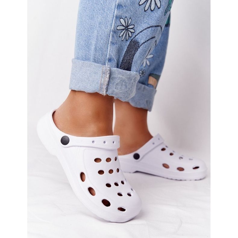 Flameshoes Ženske bijele Eva pjenaste papuče bijela 2