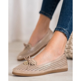 Elegantne VINCEZA balerine smeđa 1