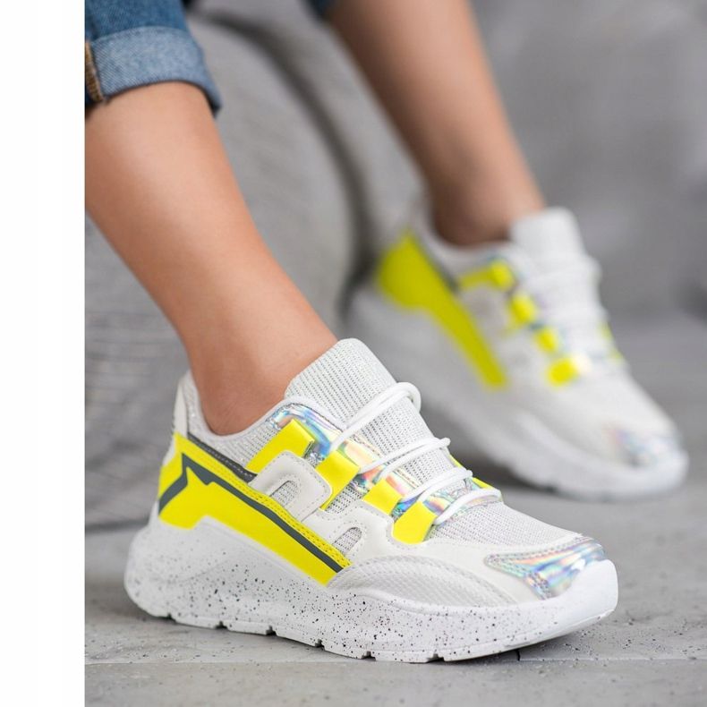 Seastar Tenisice sa sjajem bijela raznobojna 2