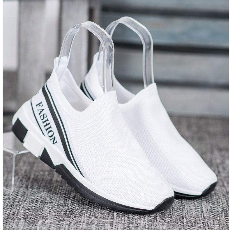 SHELOVET Ažurna moda Slipony bijela 1