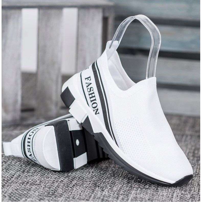 SHELOVET Ažurna moda Slipony bijela 2