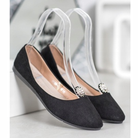 Crne balerine s VINCEZA ukrasom crna 1