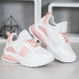 SHELOVET Elegantne tenisice s mrežom bijela 2