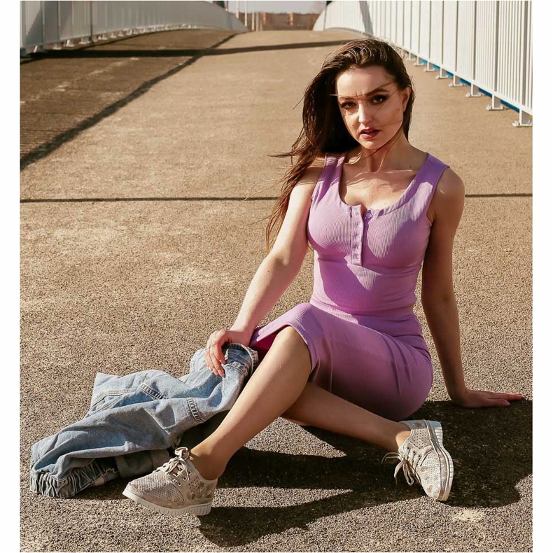 Kylie Kožne broge na platformi višebojan siva 1