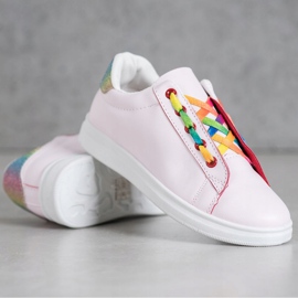 SHELOVET Modne sportske cipele ružičasta višebojan 1