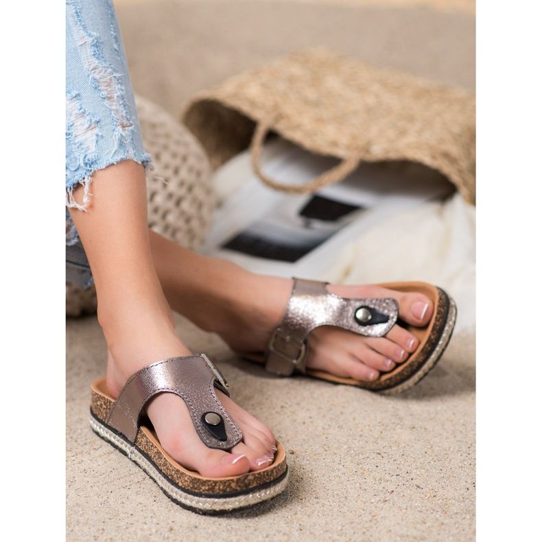 Japanke na platformi VINCEZA siva 1