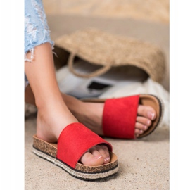 VINCEZA crvene papuče crvena 1