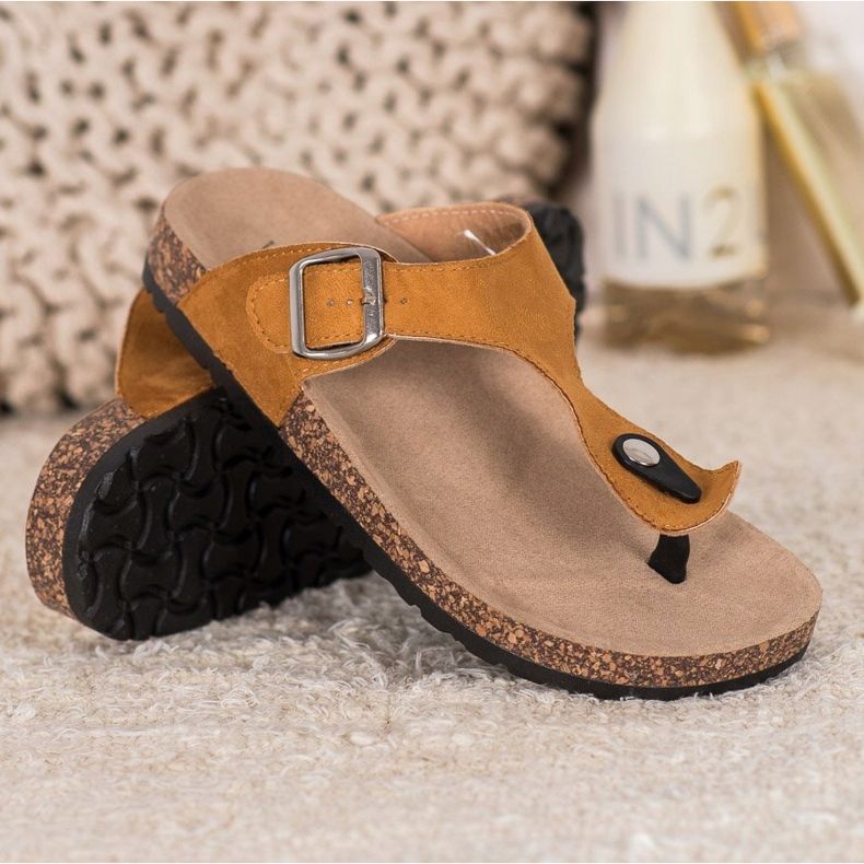 Udobni VINCEZA japanke smeđa 1