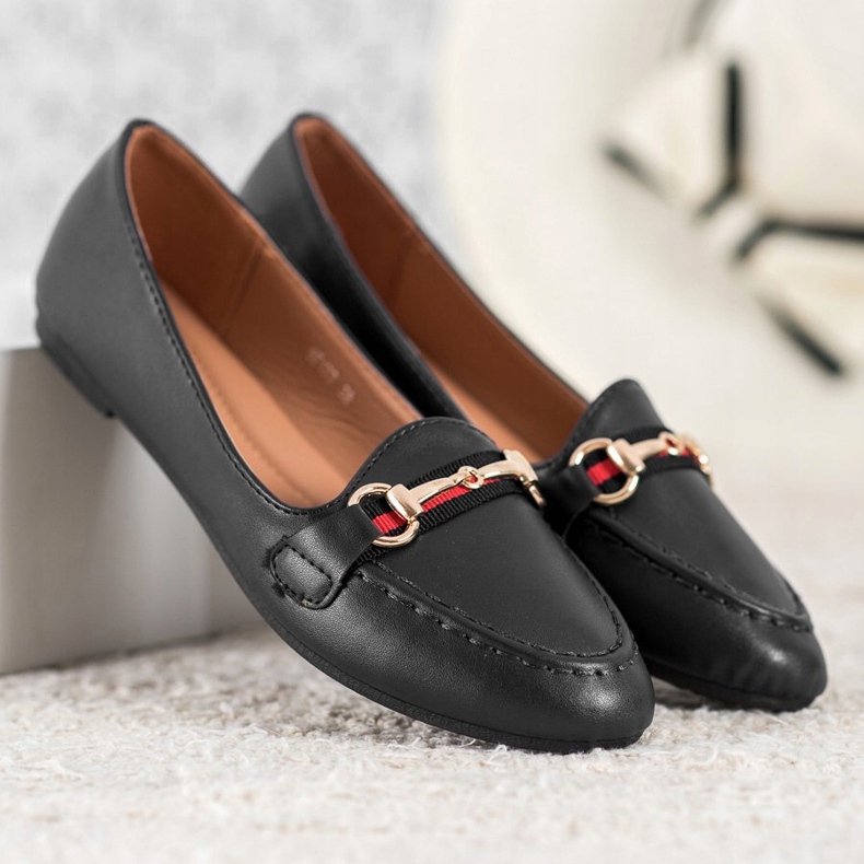 Clowse Modni lordovi s eko kožom crna 1