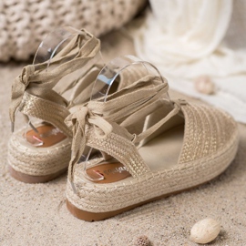 Seastar Vezane sandale Espadrilles zlatni 2