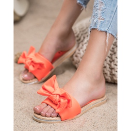 SHELOVET Elegantne narančaste papuče 2