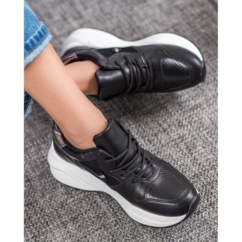 Weide Svijetle crne tenisice crna 1