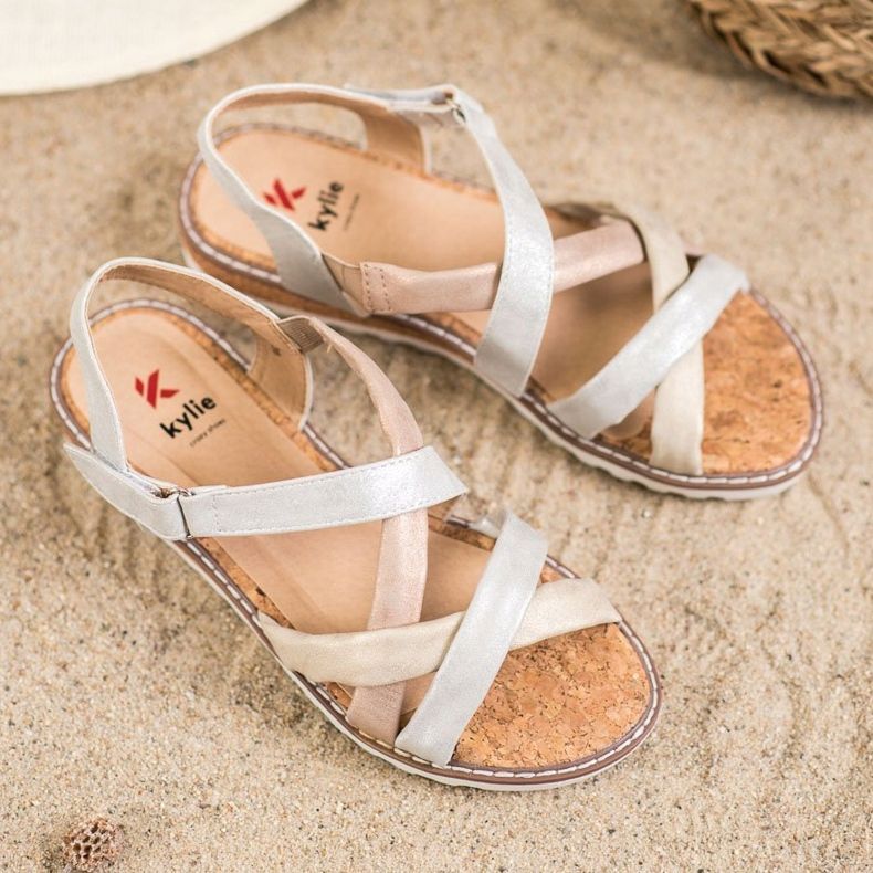 Kylie Sandale s čičak trakom raznobojna 1