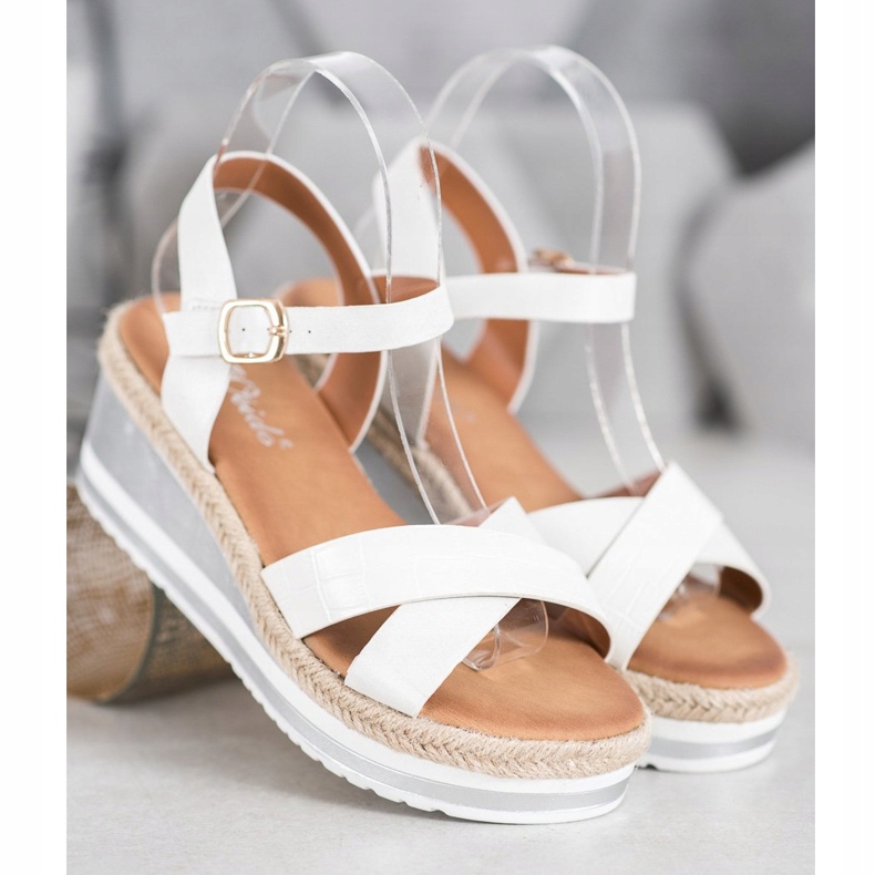 Weide Bijeli klinovi s eko kožom bijela 1