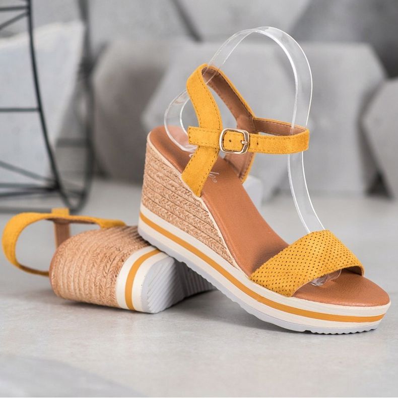 Weide Modni klinovi od antilopa žuta boja 1