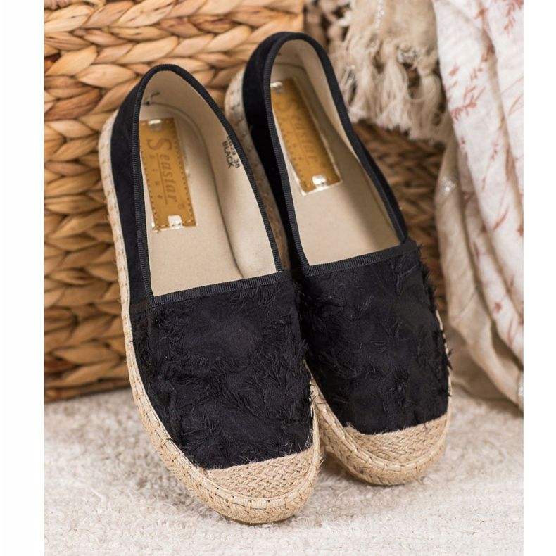 Seastar Espadrile od antilopa crna 1
