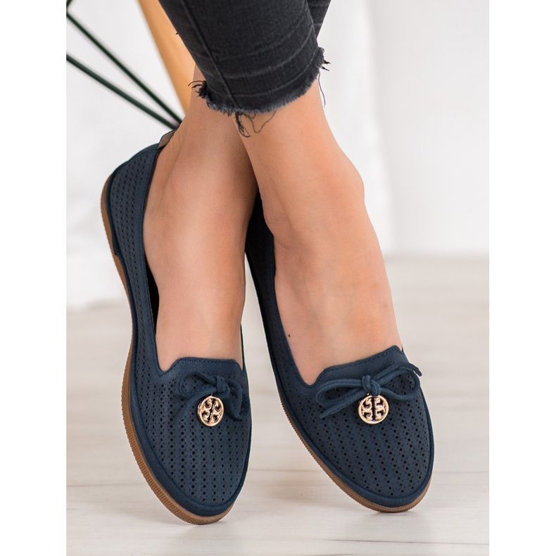 Elegantne VINCEZA balerine tamnoplava 2