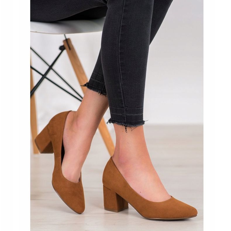 W. Potocki Klasične cipele s visokim potpeticama smeđa 1