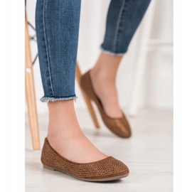 Diamantique Balerine od antilopa s kristalima smeđa 1