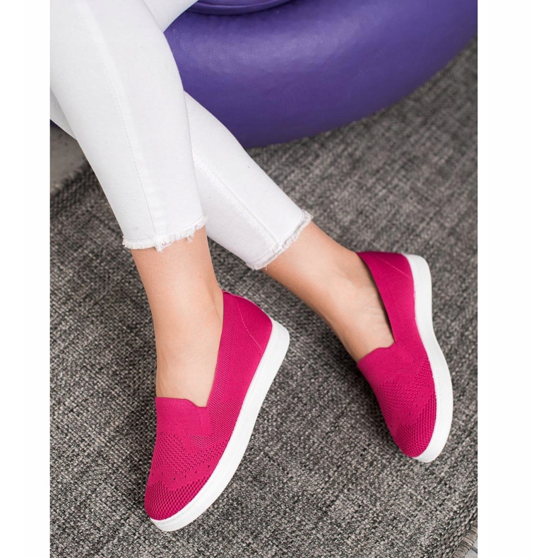 Via Giulia  Sliponi na platformi ružičasta 1