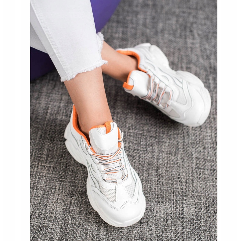 SHELOVET Tenisice na vezanje bijela 1