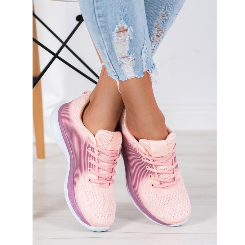 Bona Lagane sportske tenisice ljubičasta narančasta 1