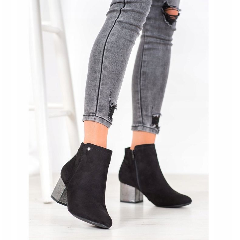 Goodin Čizme od crne antilopa crna 1