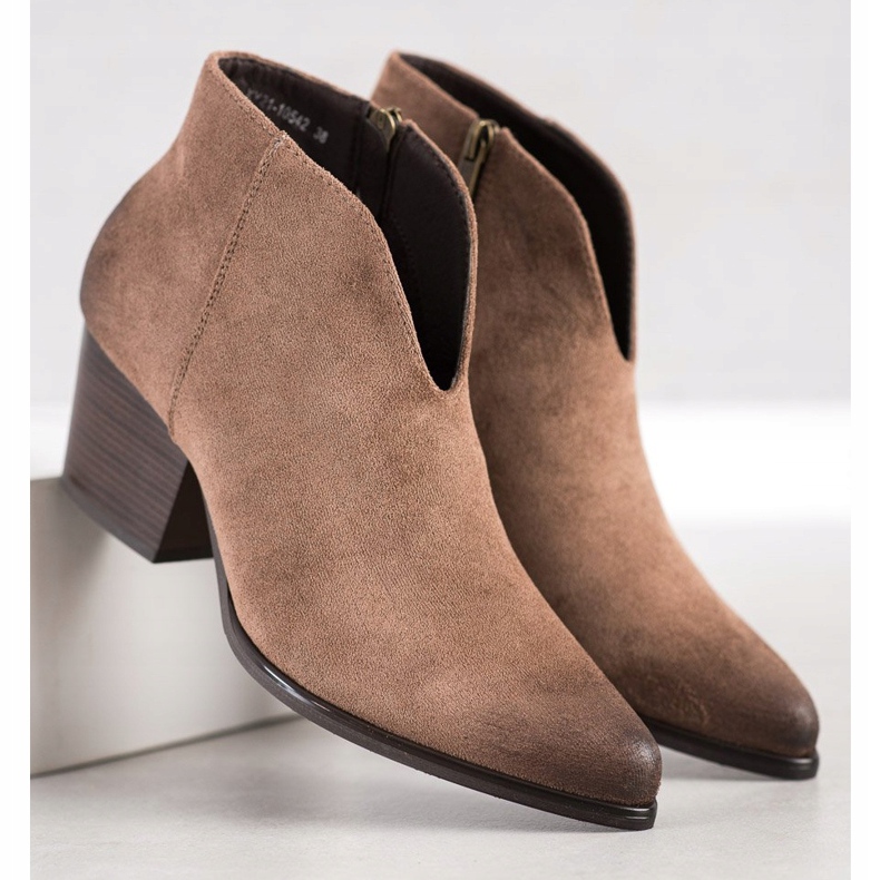 VINCEZA kratke čizme bež 2