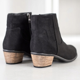 Best Shoes Čizme na niskom postu crna 2