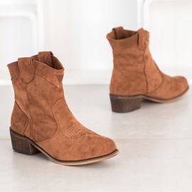 Queentina Udobnost kaubojskih čizama s izolacijom smeđa 2