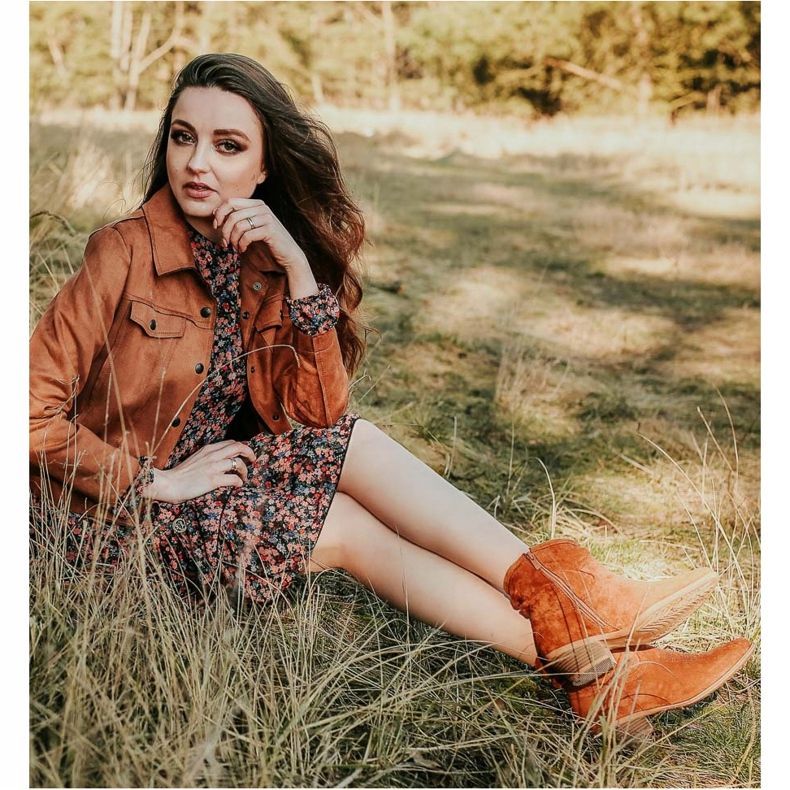 Cm Paris Kaubojske čizme od antilopa smeđa 2