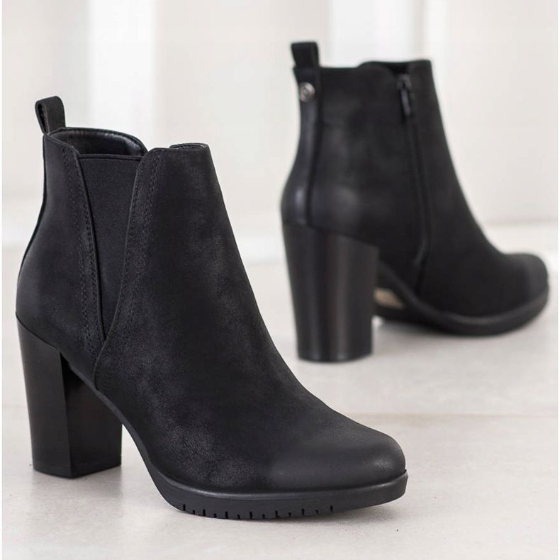 Čizme na šanku Sergio Leone crna 2