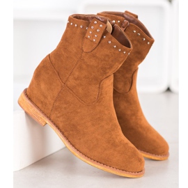 Super Mode Tople kaubojke smeđa žuta boja 1