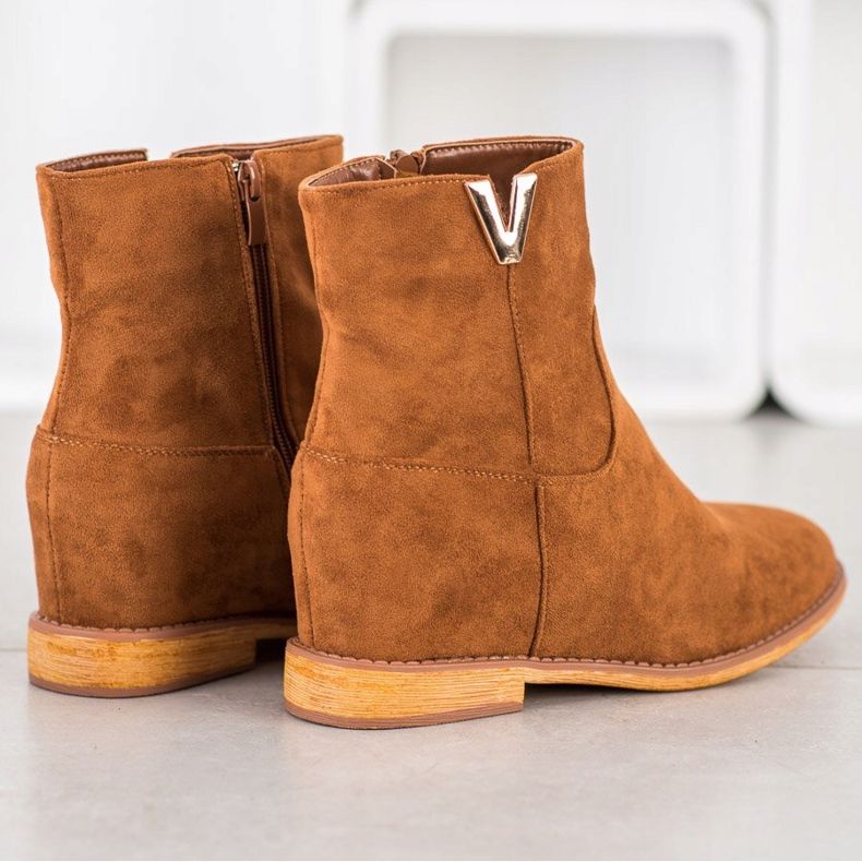 Sergio Todzi Elegantne čizme na klin smeđa 2