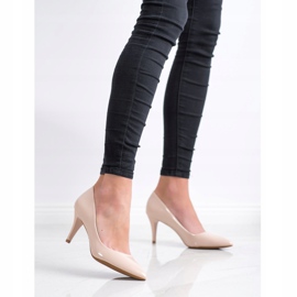 Goodin Klasične lakirane pumpe bež 1