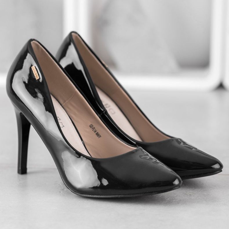 Goodin Lakirane pumpe crna 2