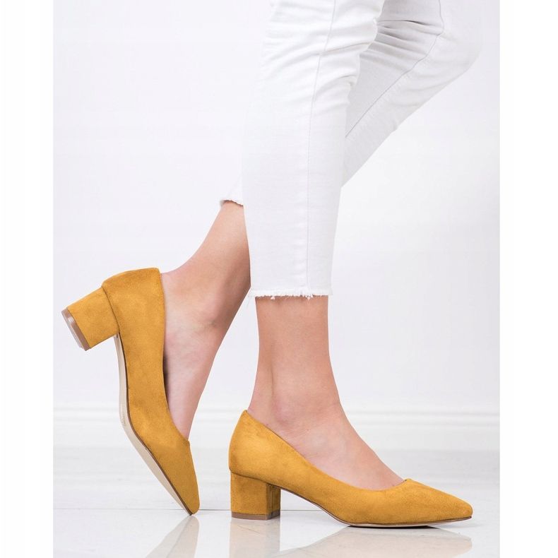 Goodin Senfne pumpe u Spitzu žuta boja 1