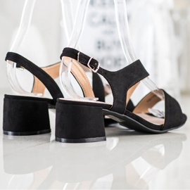 Kylie Crne sandale na niskoj šipki crno 1