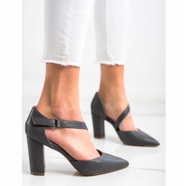 Sabatina Grafitne pumpe s eko kožom višebojan 2