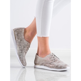 Kylie Ažurne kožne cipele smeđa višebojan 2