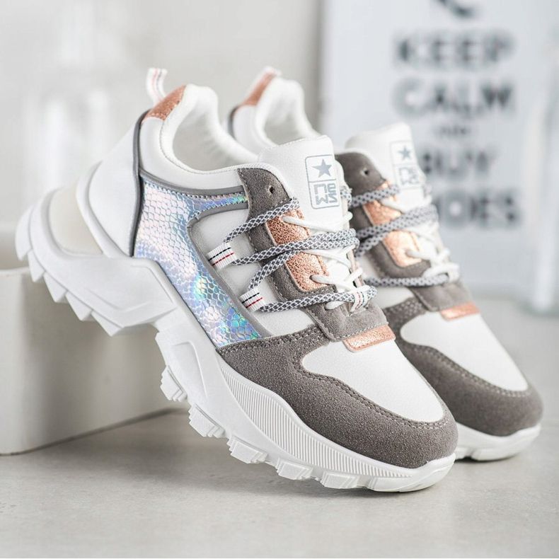 SHELOVET Elegantne tenisice bijela raznobojna 2