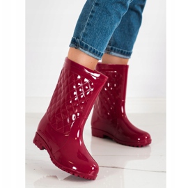 Bona Shiny Quilted Wellies crvena 1