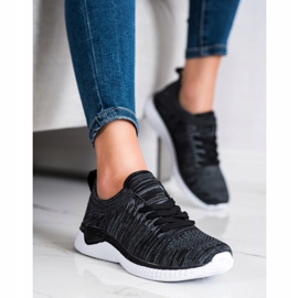 SHELOVET Sportske cipele na vezanje crna 1