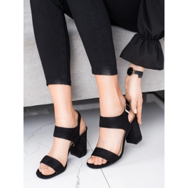 Sandale na baru VINCEZA crno 1